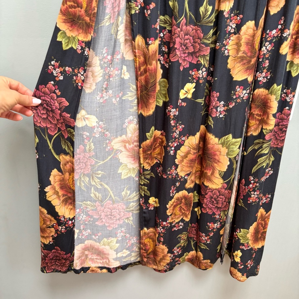 AGUA BENDITA Amaia Maxi Skirt Floral Black M - Picture 5 of 15
